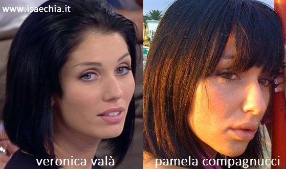 Somiglianza tra Veronica Valà e Pamela Compagnucci