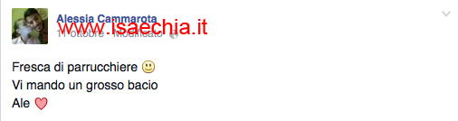 Alessia Cammarota su Facebook