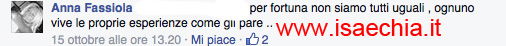 Anna Fassiola nei commenti