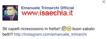 Emanuele Trimarchi su Facebook