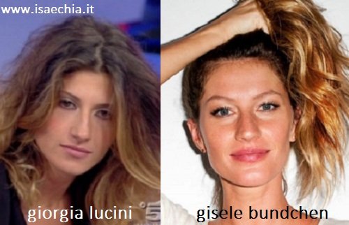Somiglianza Giorgia Lucini e Gisele Bundchen