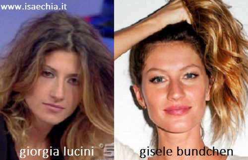Somiglianza Giorgia Lucini e Gisele Bundchen preview