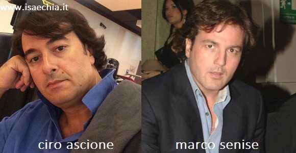 Somiglianza tra Ciro Ascione e Marco Senise