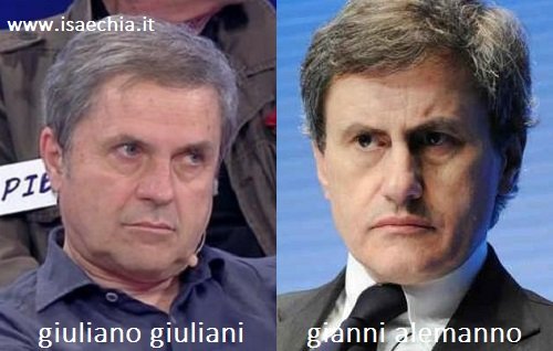 Somiglianza tra Giuliano Giuliani e Gianni Alemanno