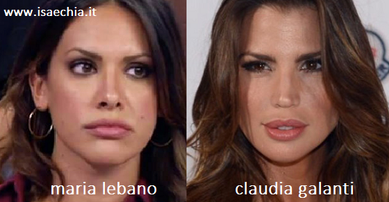 Somiglianza tra Maria Lebano e Claudia Galanti preview