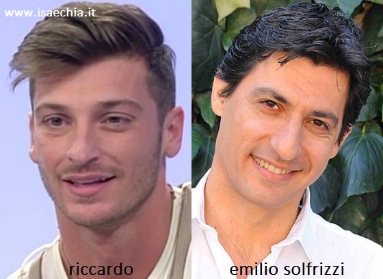 Somiglianza tra Riccardo Delicati ed Emilio Solfrizzi