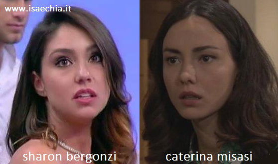 Somiglianza tra Sharon Bergonzi e Caterina Misasi preview