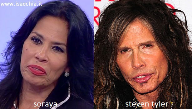 Somiglianza tra Soraya, dama del Trono over di ‘Uomini e Donne’, e Steven Tyler article-post