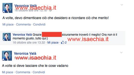Veronica Valà su Facebook