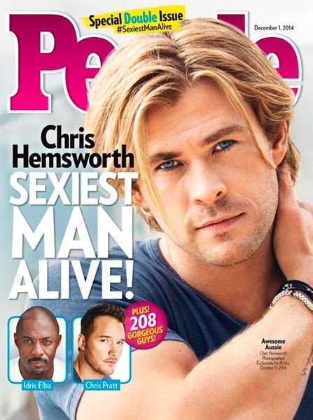 Chris Hemsworth è l’uomo più sexy del 2014 secondo la rivista ‘People’