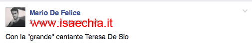 Mario De Felice su Facebook