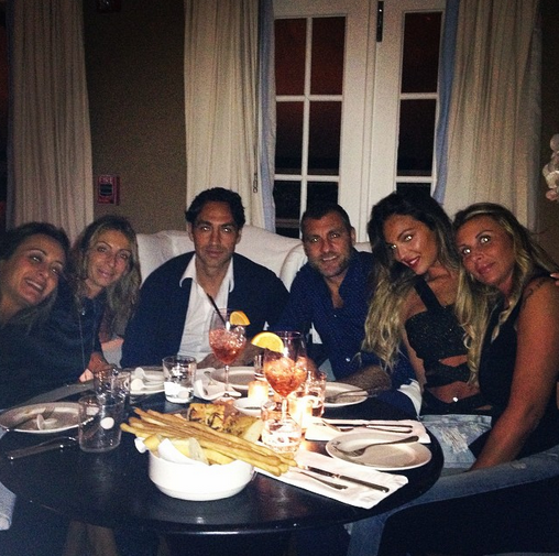 Sarah Nile Alessandro Nesta e Bobo Vieri