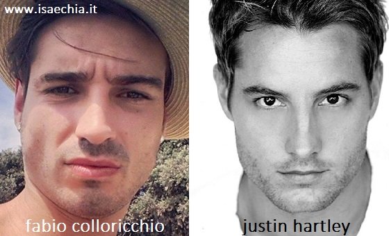 Somiglianza tra Fabio Colloricchio e Justin Hartley