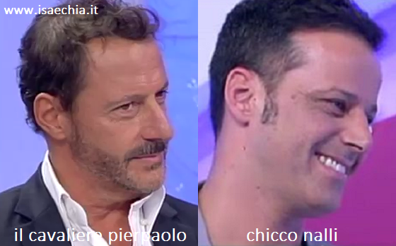 Somiglianza tra Pierpaolo, cavaliere del Trono over di ‘Uomini e Donne’, e Chicco Nalli preview