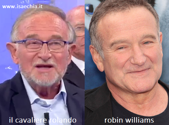 Somiglianza tra Rolando, cavaliere del Trono over di ‘Uomini e Donne’, e Robin Williams preview