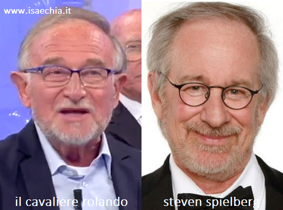 Somiglianza tra Rolando, cavaliere del Trono over di ‘Uomini e Donne’, e Steven Spielberg