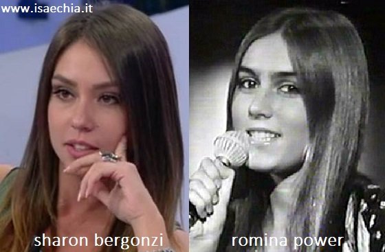Somiglianza tra Sharon Bergonzi e Romina Power