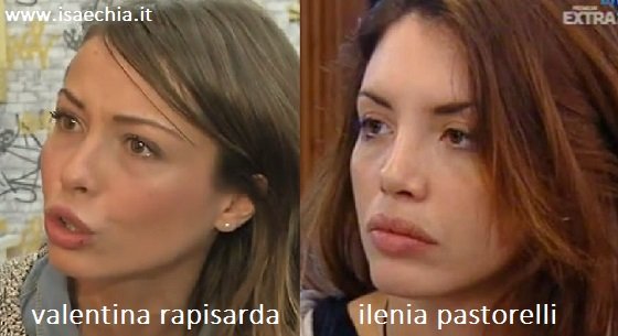 Somiglianza tra Valentina Rapisarda e Ilenia Pastorelli