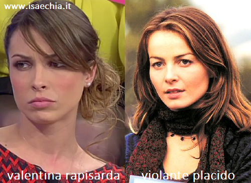 Somiglianza tra Valentina Rapisarda e Violante Placido preview