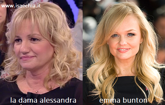 Somiglianza tra Alessandra, dama del Trono over di ‘Uomini e Donne’, ed Emma Bunton preview
