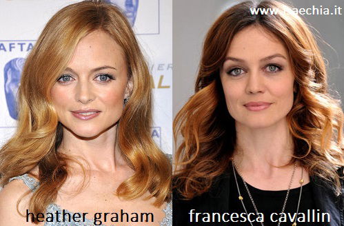Somiglianza tra Heather Graham e Francesca Cavallin preview