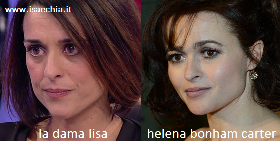 Somiglianza tra Lisa, dama del Trono over di ‘Uomini e Donne’, ed Helena Bonham Carter