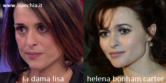Somiglianza tra Lisa, dama del Trono over di ‘Uomini e Donne’, ed Helena Bonham Carter preview