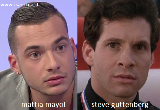 Somiglianza tra Mattia Mayol e Steve Guttenberg