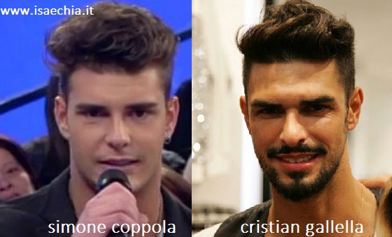 Somiglianza tra Simone Coppola e Cristian Gallella preview