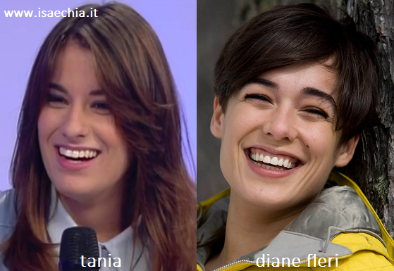 Somiglianza tra Tania e Diane Fleri