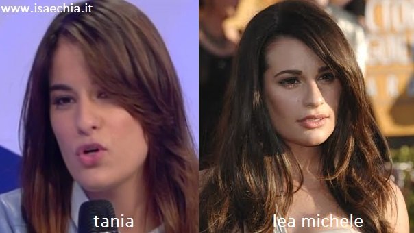 Somiglianza tra Tanya Ricci e Lea Michele