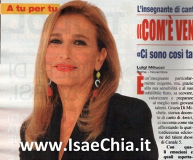 Grazia Di Michele: “Com’è venuto in mente a Suor Cristina di cantare.. Like a Virgin?”