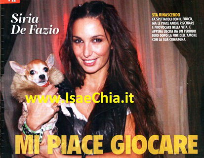 Siria De Fazio: “Mi piace giocare con il fuoco” article-post