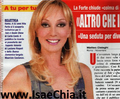 Rita Forte: “Altro che imitazioni! La sfida più tosta di Tale e quale show è il trucco!” article-post