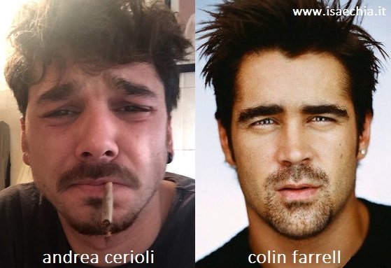 Somiglianza tra Andrea Cerioli e Colin Farrell