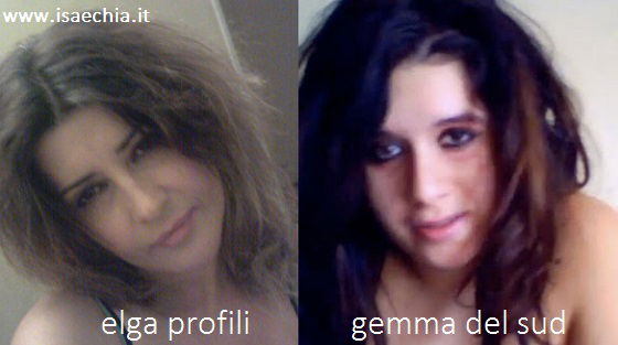 Somiglianza tra Elga Profili e Gemma del Sud preview