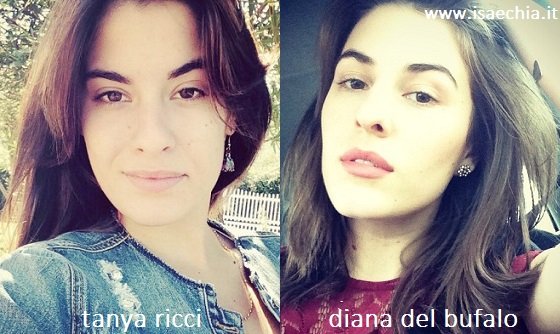 Somiglianza tra Tanya Ricci e Diana Del Bufalo