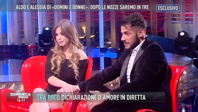 Aldo Palmeri e Alessia Cammarota a ‘Domenica Live’: “Il nostro bambino nascerà a giugno!” preview