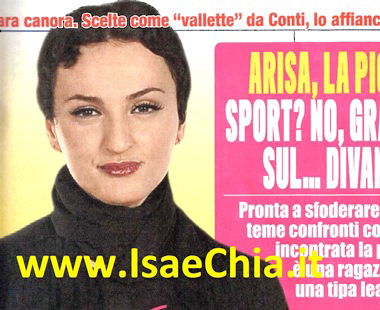 Arisa: “Palestra o sport? No, grazie, io mi preparo…Sul divano di casa mia!” article-post
