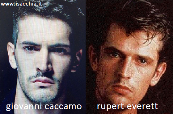 Somiglianza tra Giovanni Caccamo e Rupert Everett preview