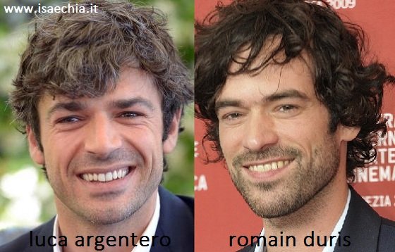 Somiglianza tra Luca Argentero e Romain Duris