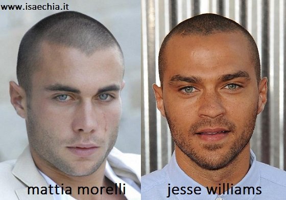 Somiglianza tra Mattia Morelli e Jesse Williams