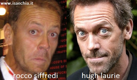 Somiglianza tra Rocco Siffredi e Hugh Laurie