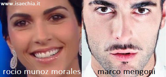 Somiglianza tra Rocìo Munoz Morales e Marco Mengoni preview