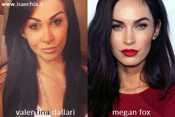 Somiglianza tra Valentina Dallari e Megan Fox article-post