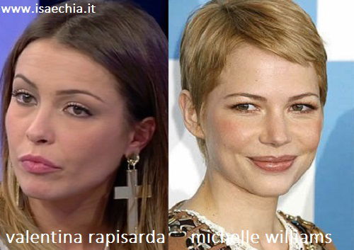 Somiglianza tra Valentina Rapisarda e Michelle Williams preview