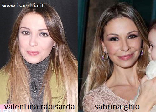 Somiglianza tra Valentina Rapisarda e Sabrina Ghio article-post