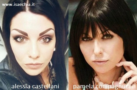 Somiglianza tra Alessia Castellani e Pamela Compagnucci
