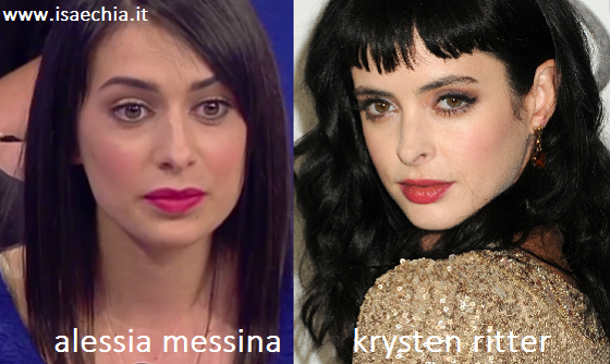 Somiglianza tra Alessia Messina e Krysten Ritter