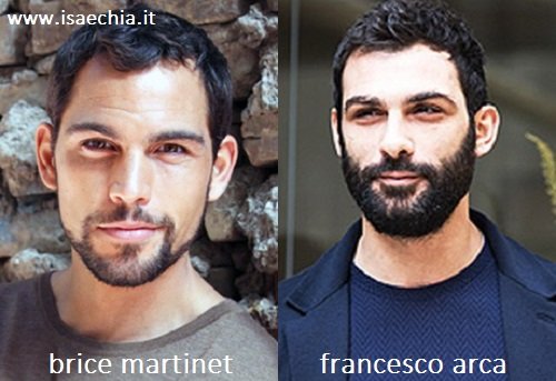 Somiglianza tra Brice Martinet e Francesco Arca